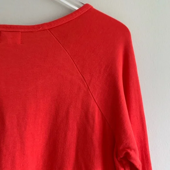 Sundry Raglan sleeve Heart print Sweatshirt Cherry - Picture 10 of 13